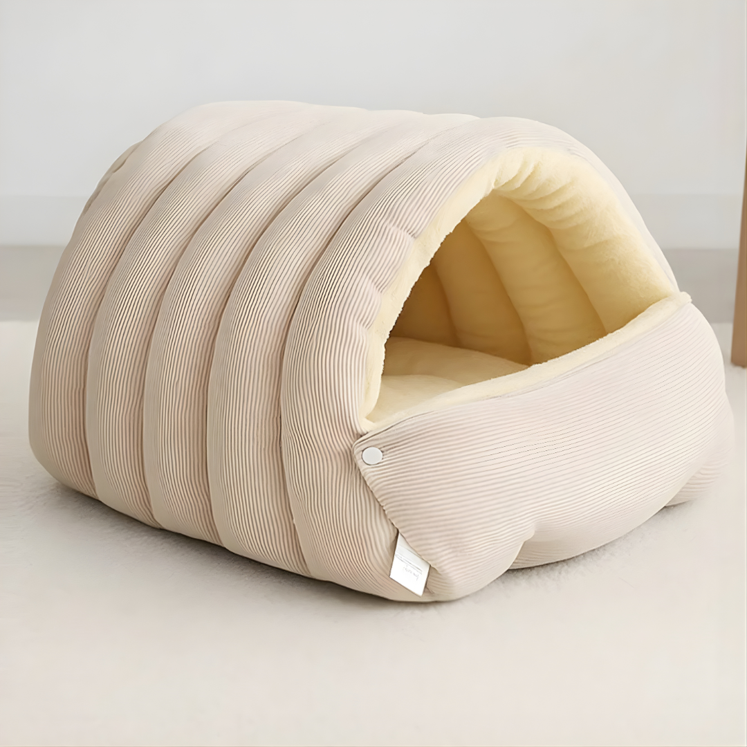 Traumhöhle – Kuschelige Winterhöhle für Katzen & kleine Hunde